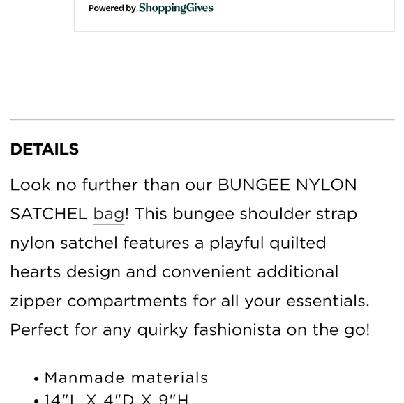 Betsey Johnson Bungee Nylon Satchel Black - Picture 2 of 8